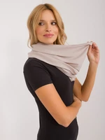 Women's beige viscose scarf