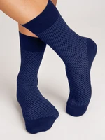 NOVITI Man's Socks SB004-M-02 Navy Blue