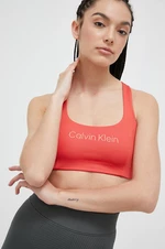 Športová podprsenka Calvin Klein Performance Essentials oranžová farba