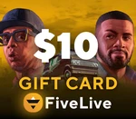 FiveLive $10 Gift Card