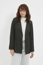 Trendyol Grey Button Blazer JACKET