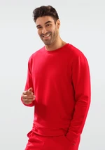 Férfi pulóver DKaren DKaren_Sweatshirt_Justin_Red