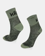 Khaki unisex sports socks Kilpi SPEED