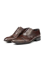 Ducavelli Serious Genuine Leather Men's Classic Shoes, Oxford Classic Shoes