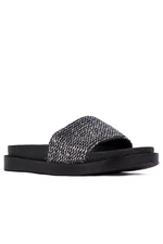 Esem SL-z9230 Women's Slippers Silver Glitter