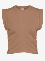 Brown T-Shirt Noisy May Emma - Women