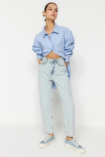 Trendyol Light Blue High Waist Mom Jeans