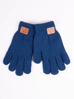 Yoclub Kids's Gloves RED-0229C-AA50-002 Navy Blue