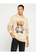 Koton Bear Printed Hoodie and Sweatshirt with Sharon