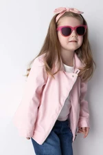 DEFACTO Baby Girls Faux Leather Coat