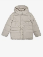 Tom Tailor Light Grey Girly Quilted Winter Jacket with Detachable Hood Tom - Girls