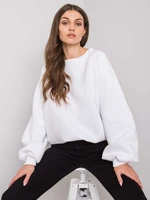 RUE PARIS Smooth white sweatshirt