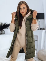 Women's quilted vest NOELIA green Dstreet