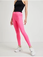 Neon pink women's leggings Guess Aileen - Women