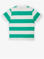 Boys' white and green striped T-shirt Tom Tailor