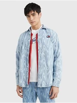 Light blue men's Tommy Jeans denim overshirt