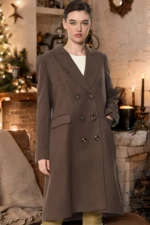 Z6620 DEWBERRY WOMEN'S COAT-DARK VISION