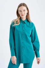 DEFACTO Relax Fit Poplin Long Sleeve Tunic