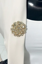 Brooch Flower XZ459-193 gold