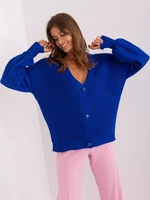 Cobalt blue oversized cardigan