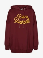 Burgundy Hoodie Noisy May Nanna - Women