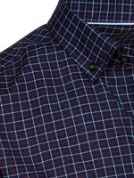 Navy Blue Plaid Men's Dstreet Shirt