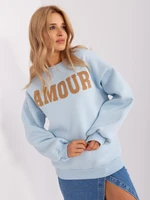 Light blue insulated hoodie