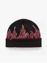 Čierno-červená chlapčenská čiapka VANS Up in Flames Beanie