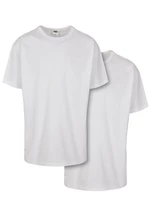 Organické základní tričko 2-balení bílá+bílá