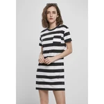 Women's dress Stripe Boxes black/white