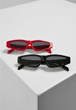 Lefkada 2-Pack Sunglasses Black/Black+Red/Black