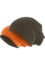 Jersey Beanie Double-Sided Chocolate/Orange