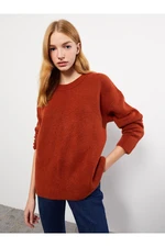 LC Waikiki Crew Neck Long Sleeved Women's Knitwear Sweater