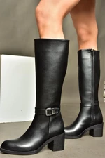 Fox Shoes R404804809 Women's Black Low Heeled Boots