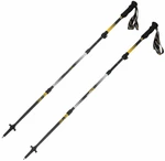 Rock Experience Dynamic Z Evo Carbon Folding Caviar/Bright White/Old Gold 115-135 cm Turistické palice