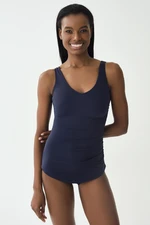 Dagi Women's Navy Blue Concentrator Swimsuit