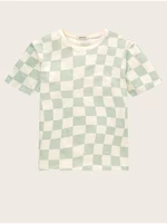 Green-cream boys plaid T-shirt Tom Tailor - Boys