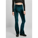 Women's high-waisted Velvet Boot leggings in teal