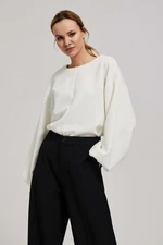 Sweatshirt with fluffy sleeves