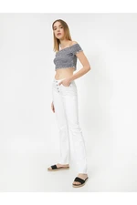 Koton Jeans - White - Wide leg