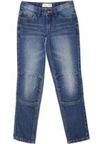 Dievčenské Slim džínsy so zosilnenou časťou na kolenách z bio bavlny