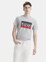 Levi&#39;s Men&#39;s Grey T-Shirt with Levi&#39;s® Print - Men&#39;s