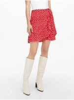 Red women's floral wrap skirt ONLY Olivia - Women's