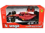 Ferrari F1-75 55 Carlos Sainz "Ferrari Racing" Formula One F1 World Championship (2022) "Formula Racing" Series 1/43 Diecast Model Car by Bburago