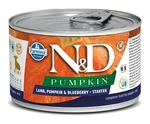 N&amp;D dog GF PUMPKIN konz. STARTER MINI lamb/blueberry - 140g