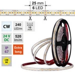 LED pásek McLED 24V studená bílá CRI90 š=10mm IP67 6W/m 240LED/m SMD2835 ML-126.032.90.2