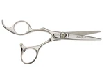 Kadeřnické nůžky pro leváky Olivia Garden SilkCut® Shear 5,0" - stříbrné (5.0L) + dárek zdarma