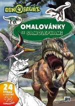 Omalovánky se samolepkami - Dinosauři