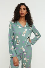 Pigiama da donna Trendyol Rabbit patterned