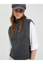 Koton Stand Up Collar Sweater Acrylic